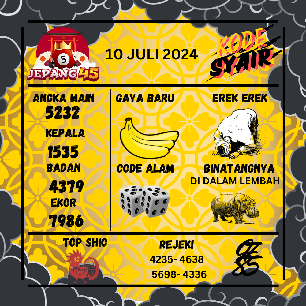 Kode Syair Jepang45 - July Pools 