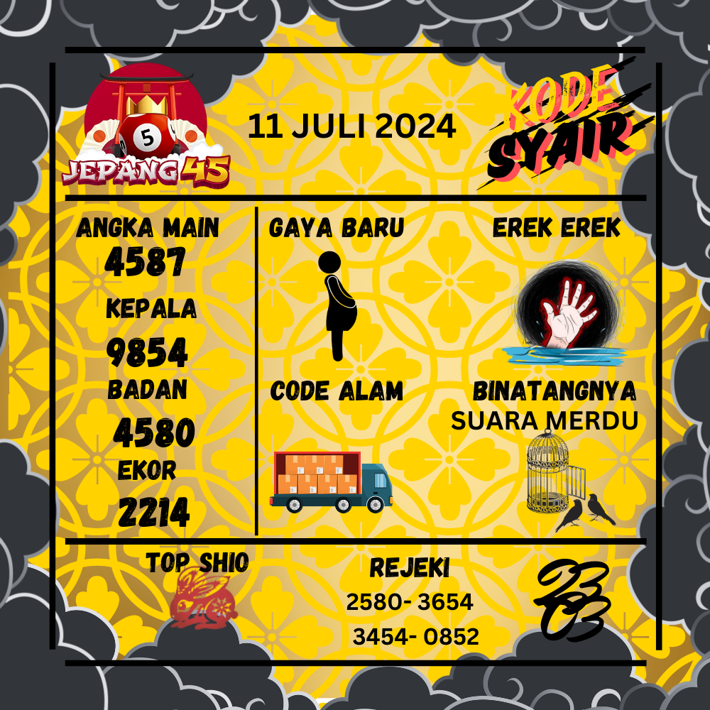 Kode Syair Jepang45 - July Pools 