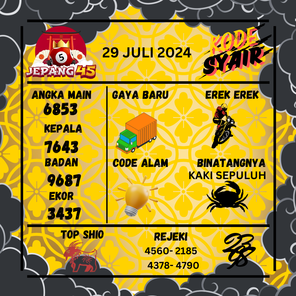 Kode Syair Jepang45 - July Pools
