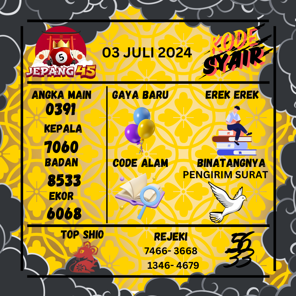 Kode Syair Jepang45 - July Pools 