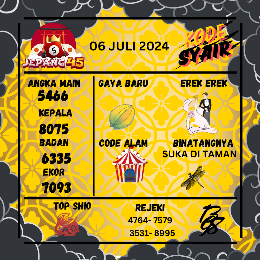 Kode Syair Jepang45 - July Pools 