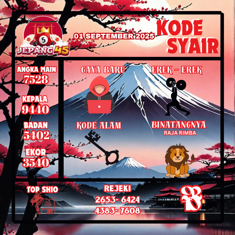 Kode Syair Jepang Pools - September Pools