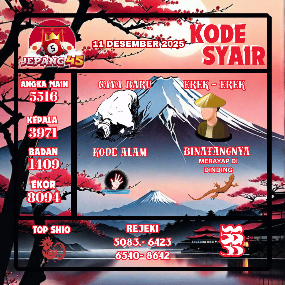 Kode Syair Jepang Pools - Desember Pools