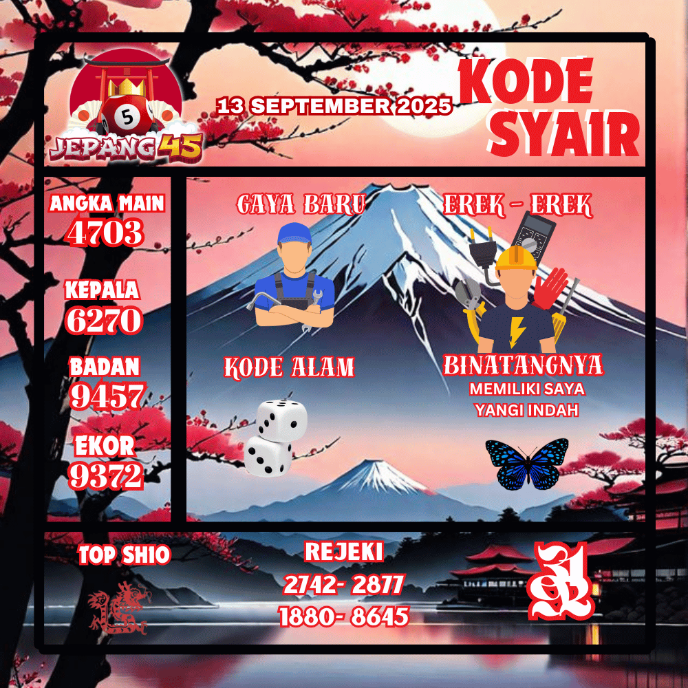 Kode Syair Jepang Pools - September Pools