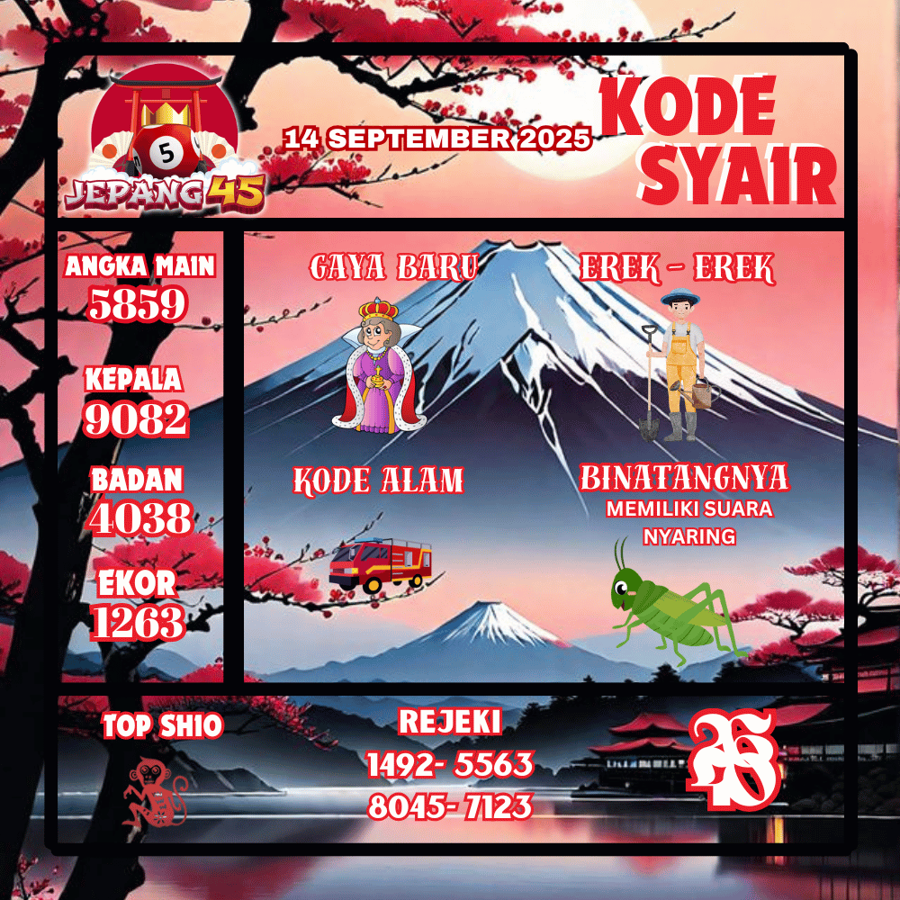 Kode Syair Jepang Pools - September Pools