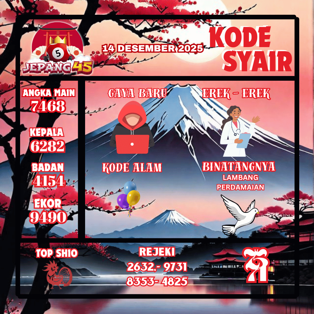 Kode Syair Jepang Pools - Desember Pools