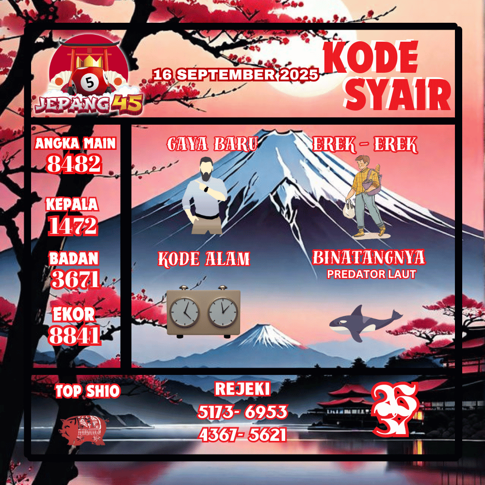 Kode Syair Jepang Pools - September Pools