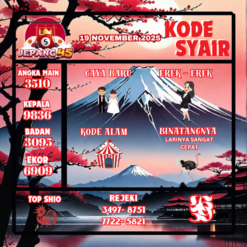 Kode Syair Jepang Pools - November Pools