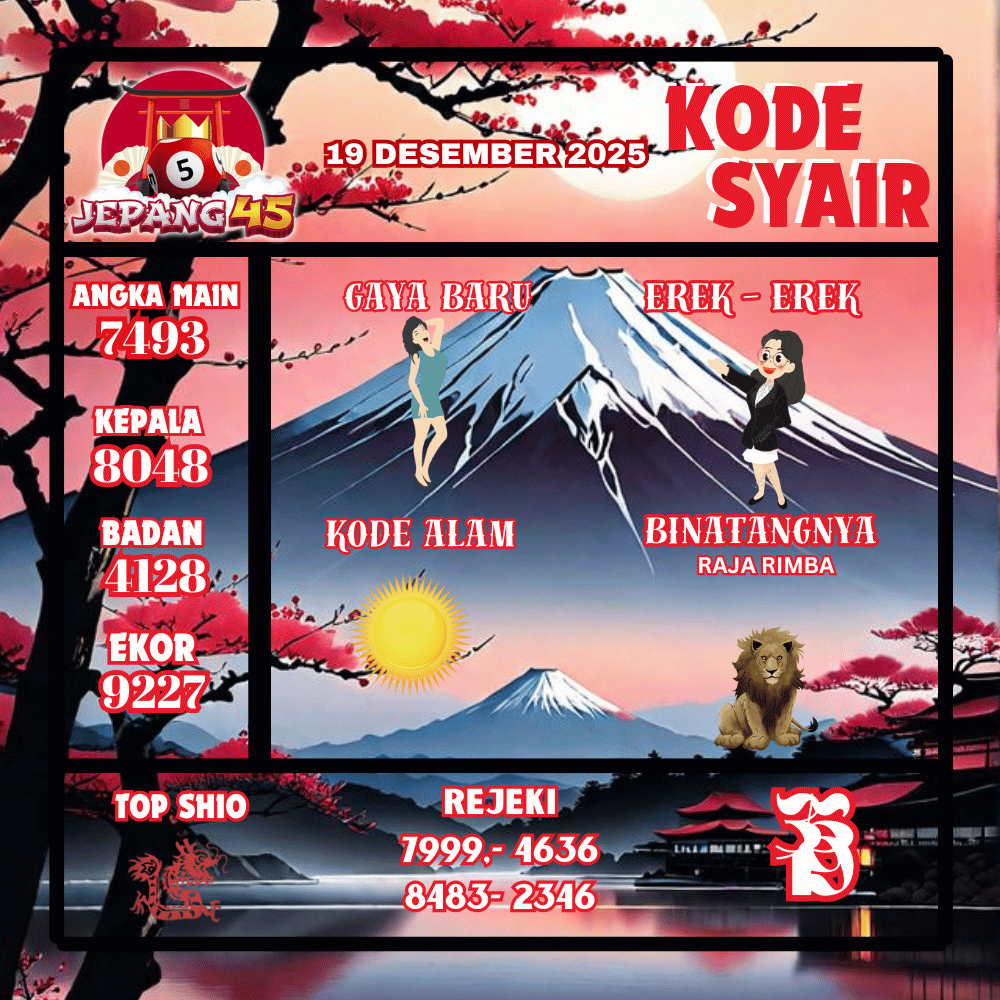 Kode Syair Jepang Pools - Desember Pools