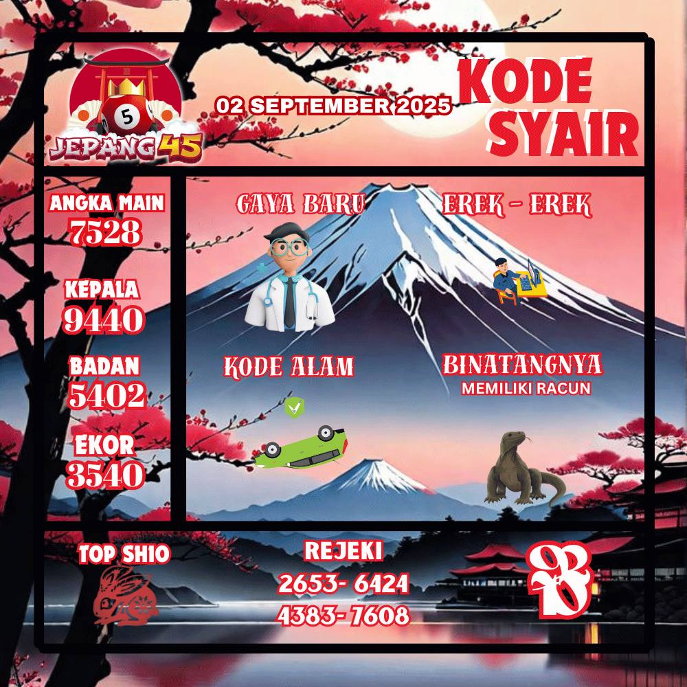 Kode Syair Jepang Pools - September Pools