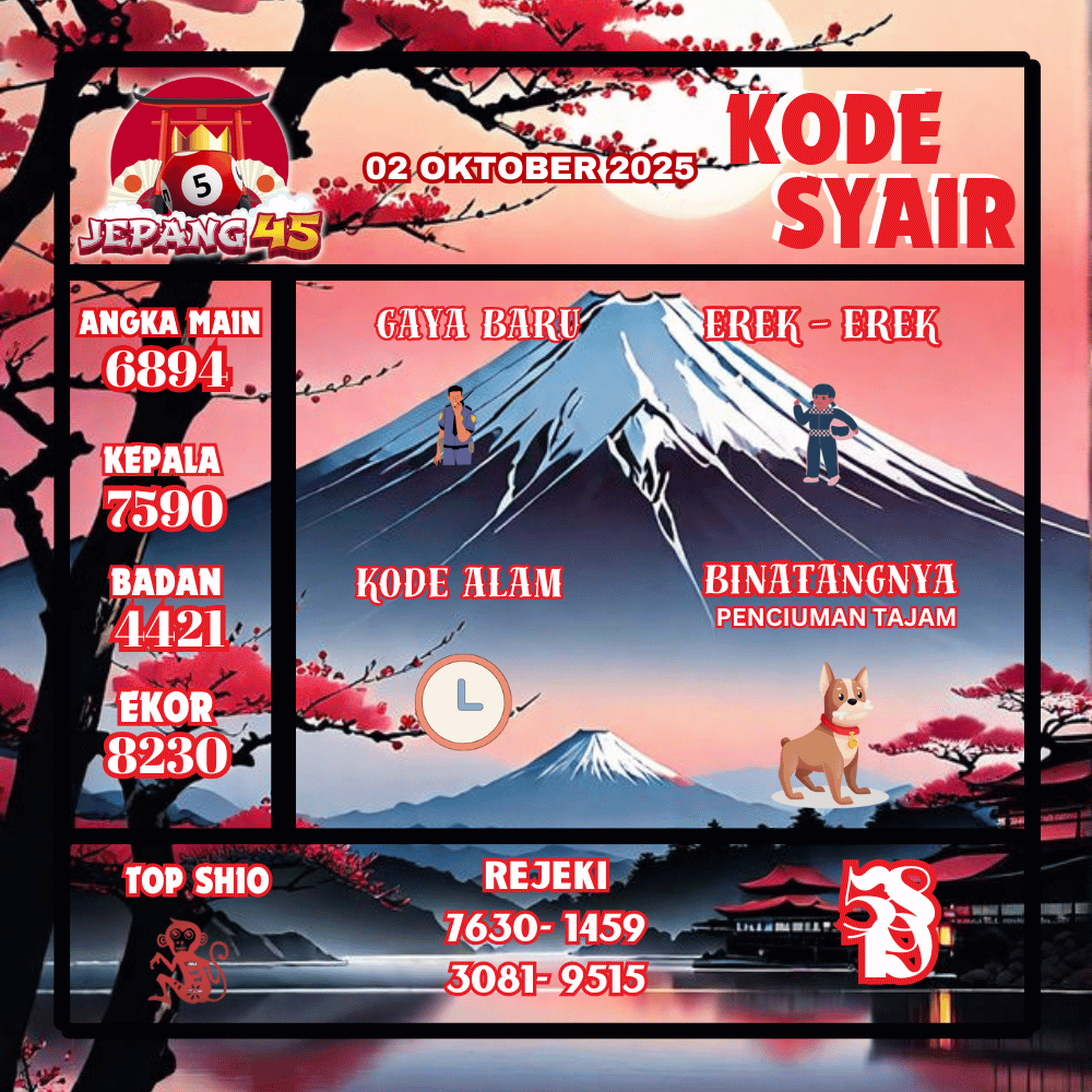 Kode Syair Jepang Pools - Oktober Pools