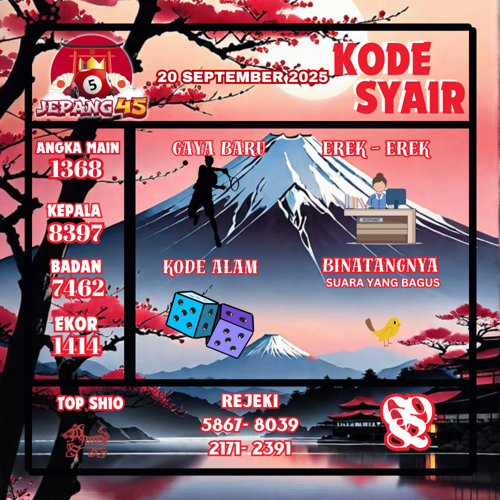 Kode Syair Jepang Pools - September Pools