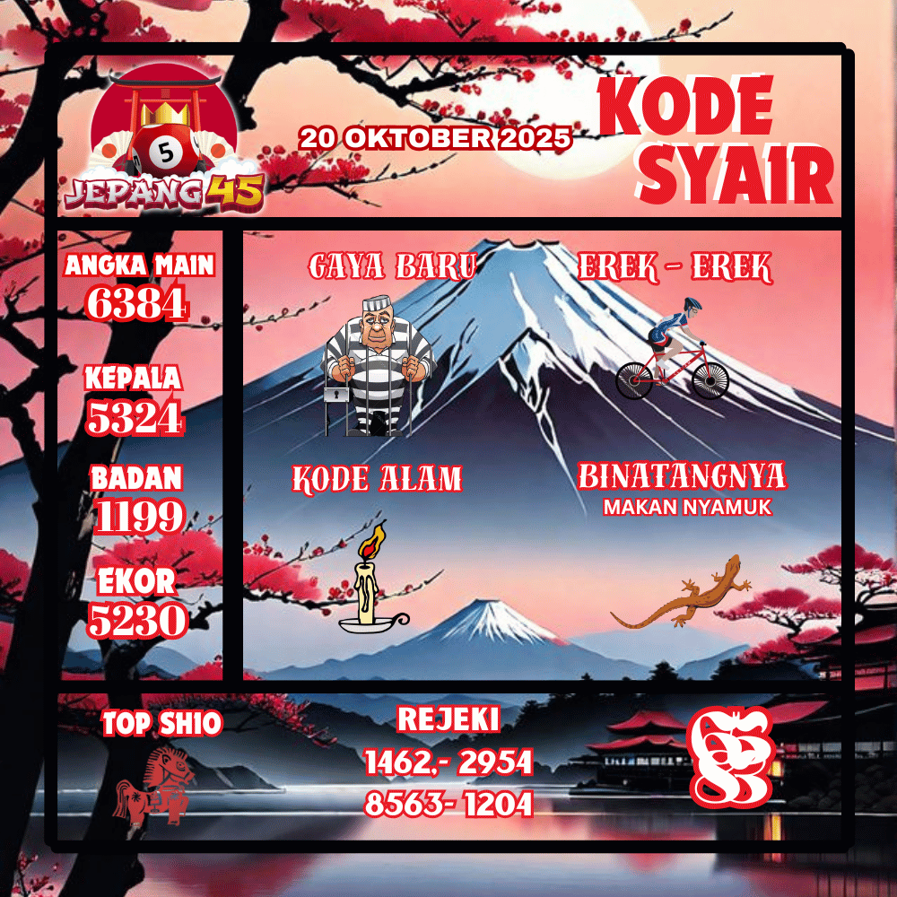 Kode Syair Jepang Pools - Oktober Pools