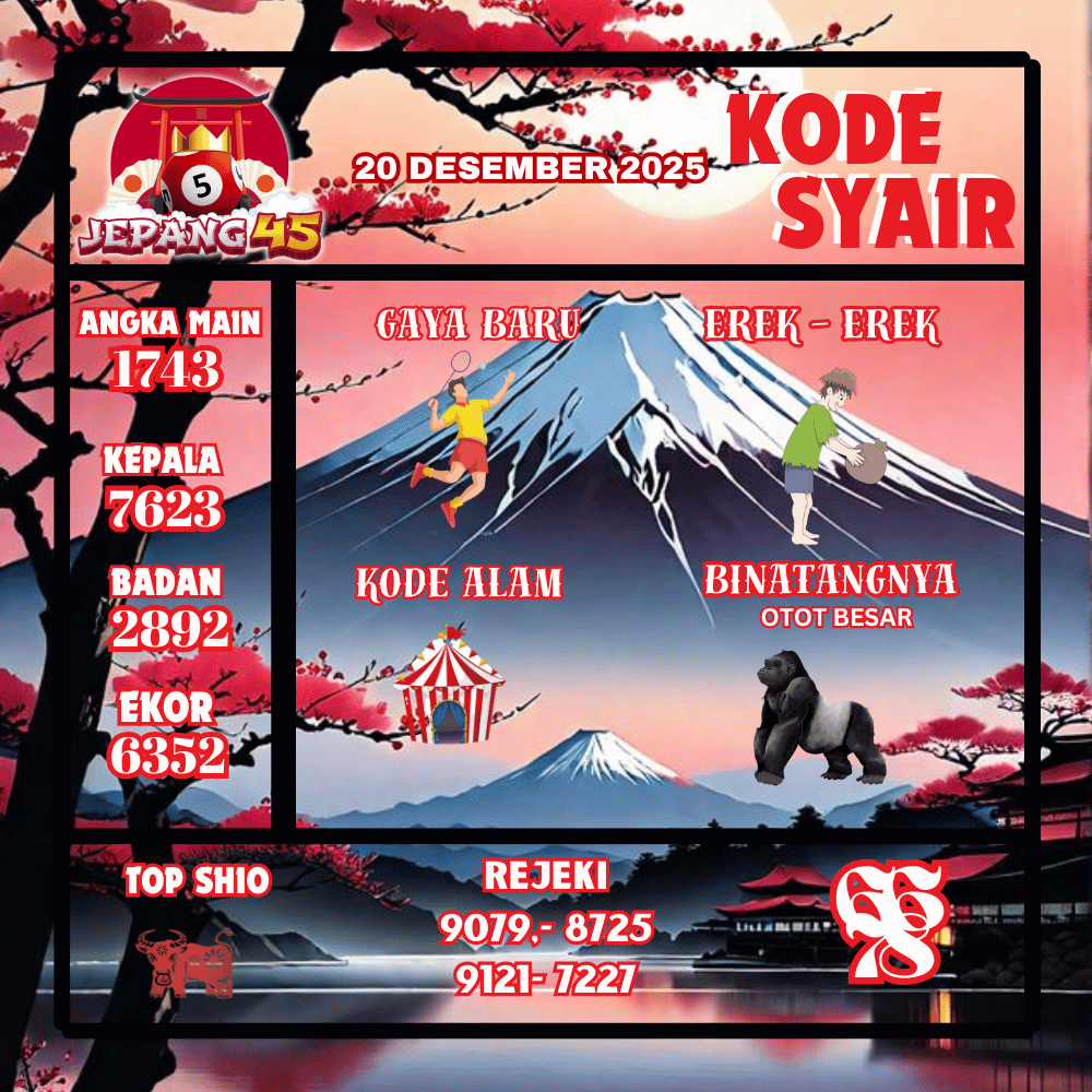 Kode Syair Jepang Pools - Desember Pools