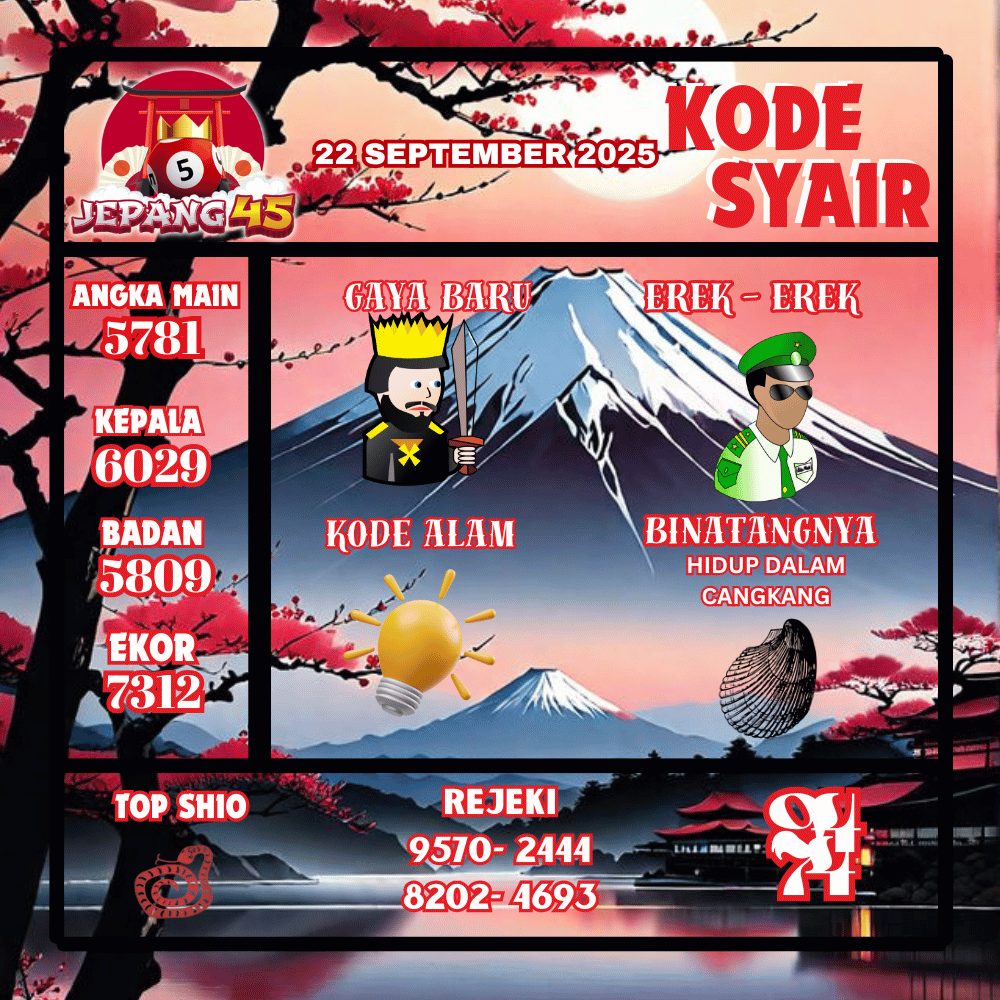 Kode Syair Jepang Pools - September Pools