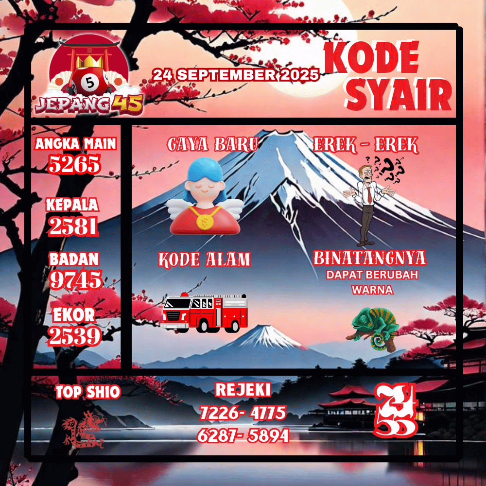 Kode Syair Jepang Pools - September Pools