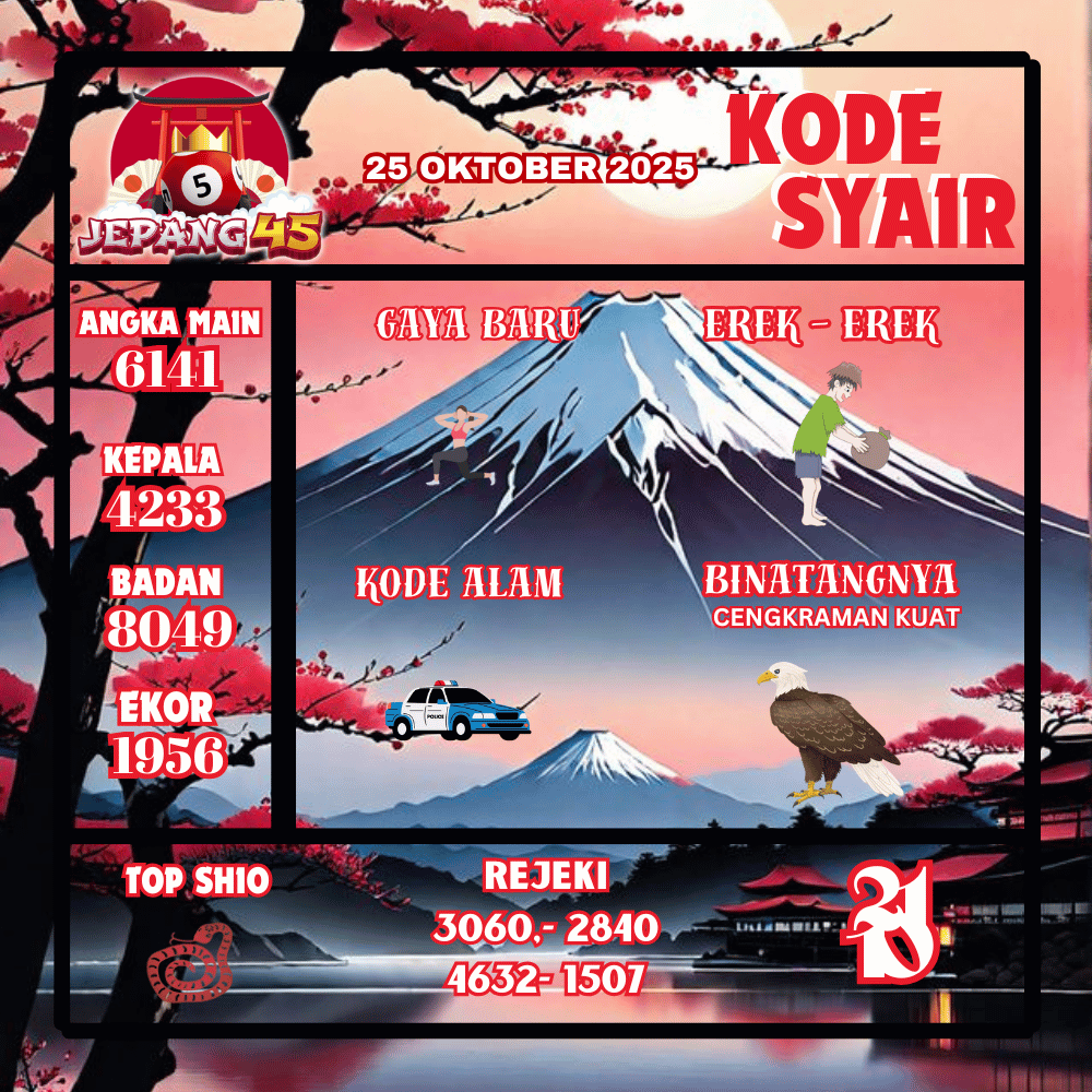 Kode Syair Jepang Pools - Oktober Pools