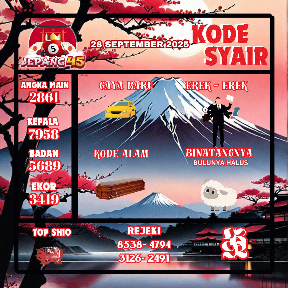 Kode Syair Jepang Pools - September Pools