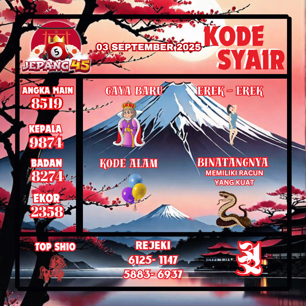 Kode Syair Jepang Pools - September Pools