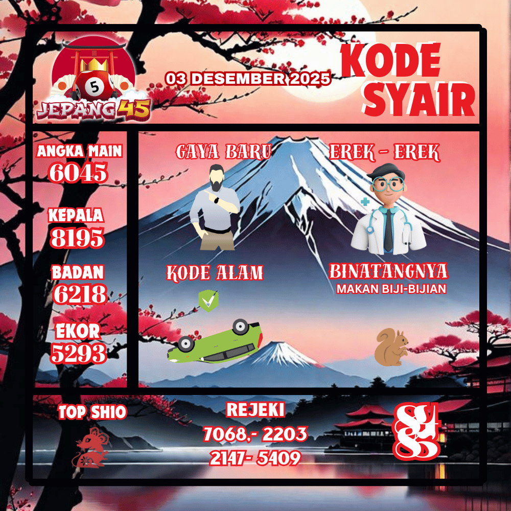Kode Syair Jepang Pools - Desember Pools