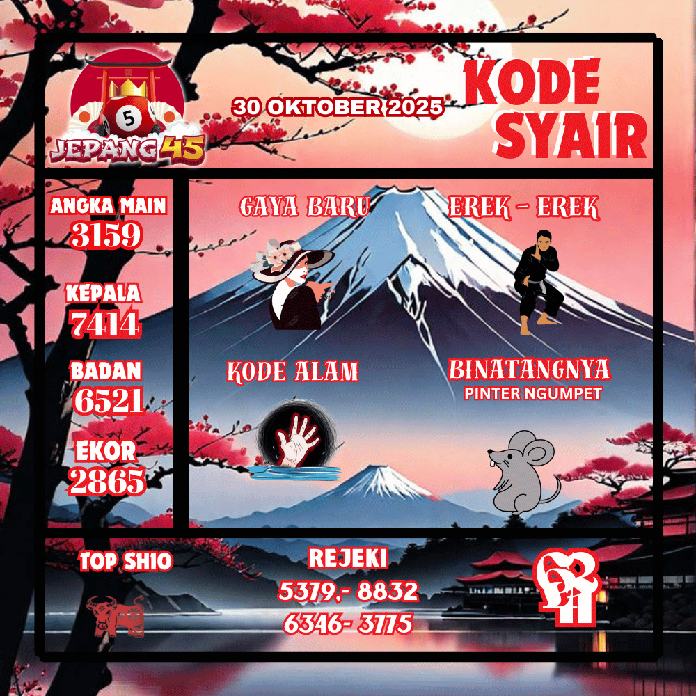Kode Syair Jepang Pools - Oktober Pools
