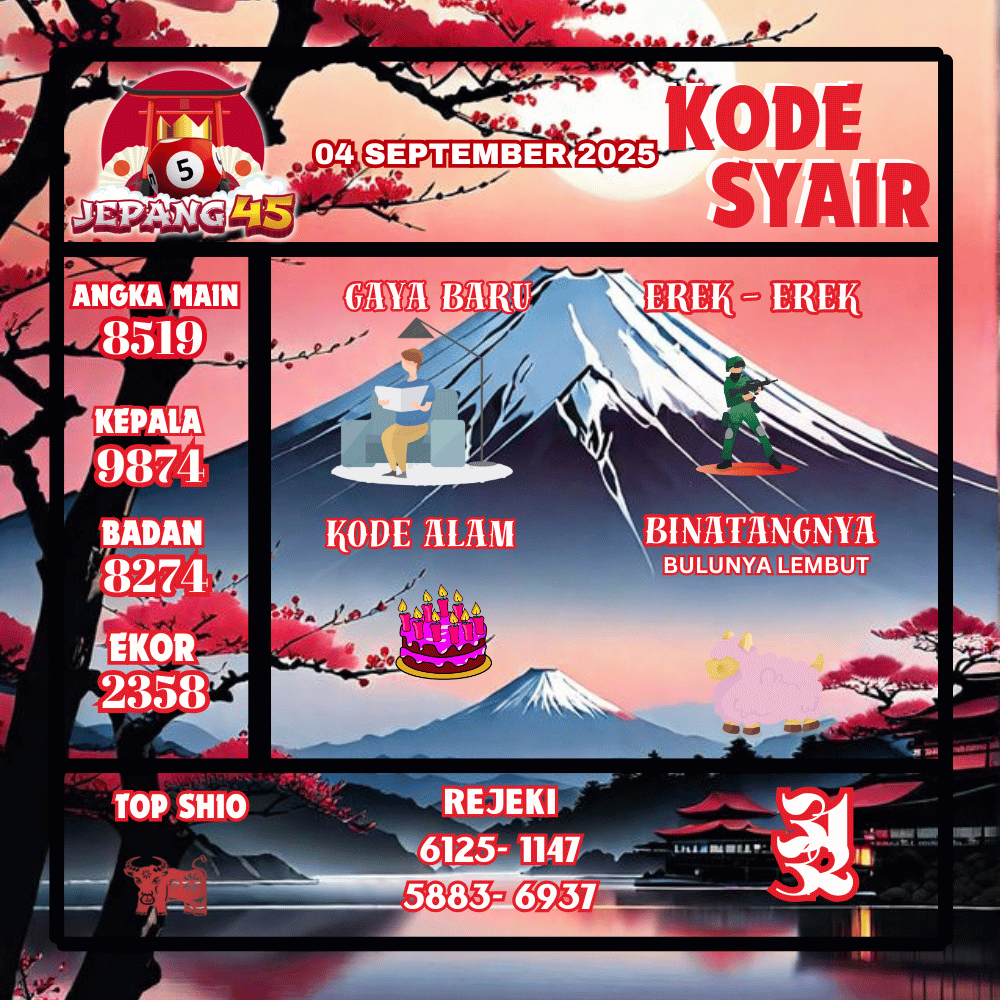 Kode Syair Jepang Pools - September Pools