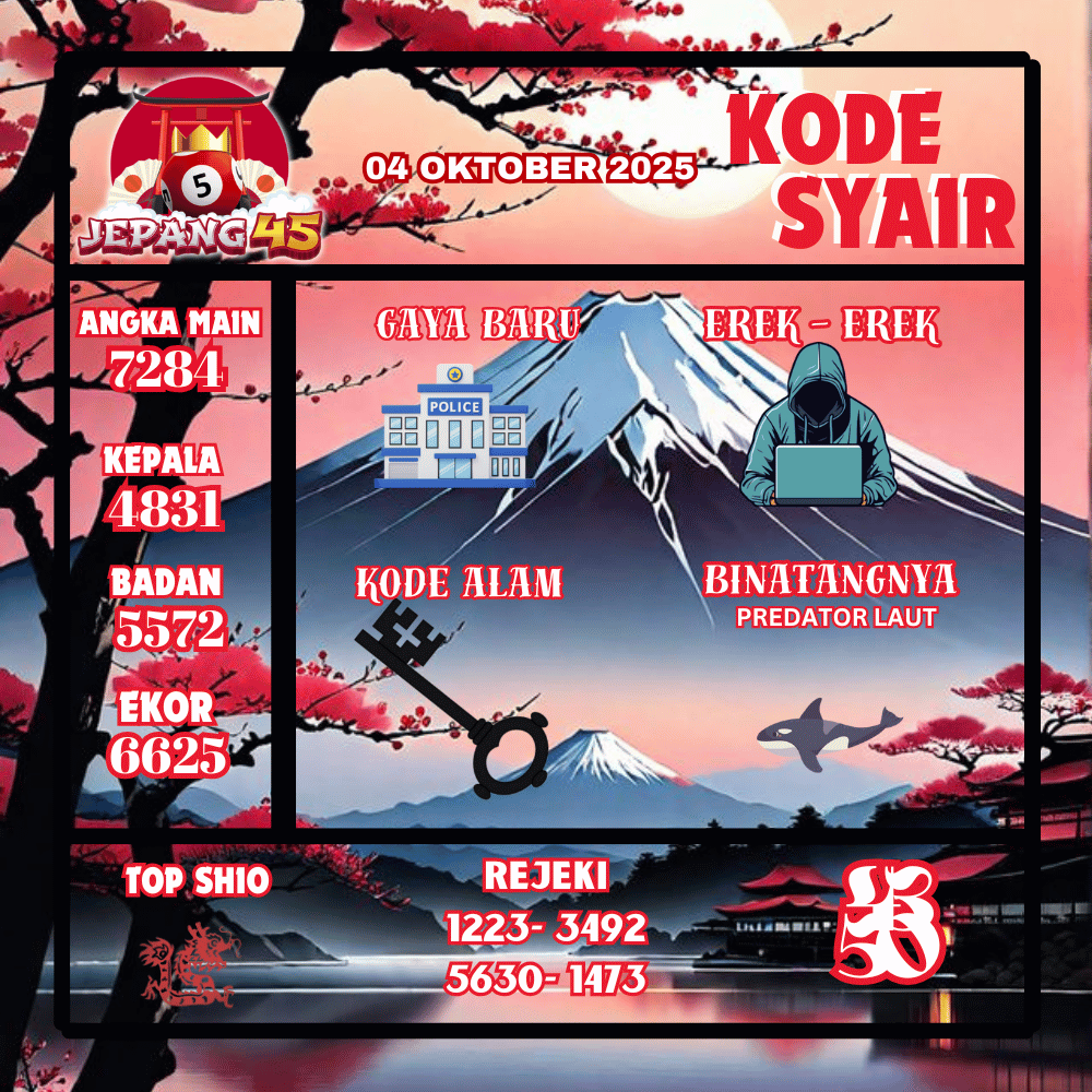 Kode Syair Jepang Pools - Oktober Pools