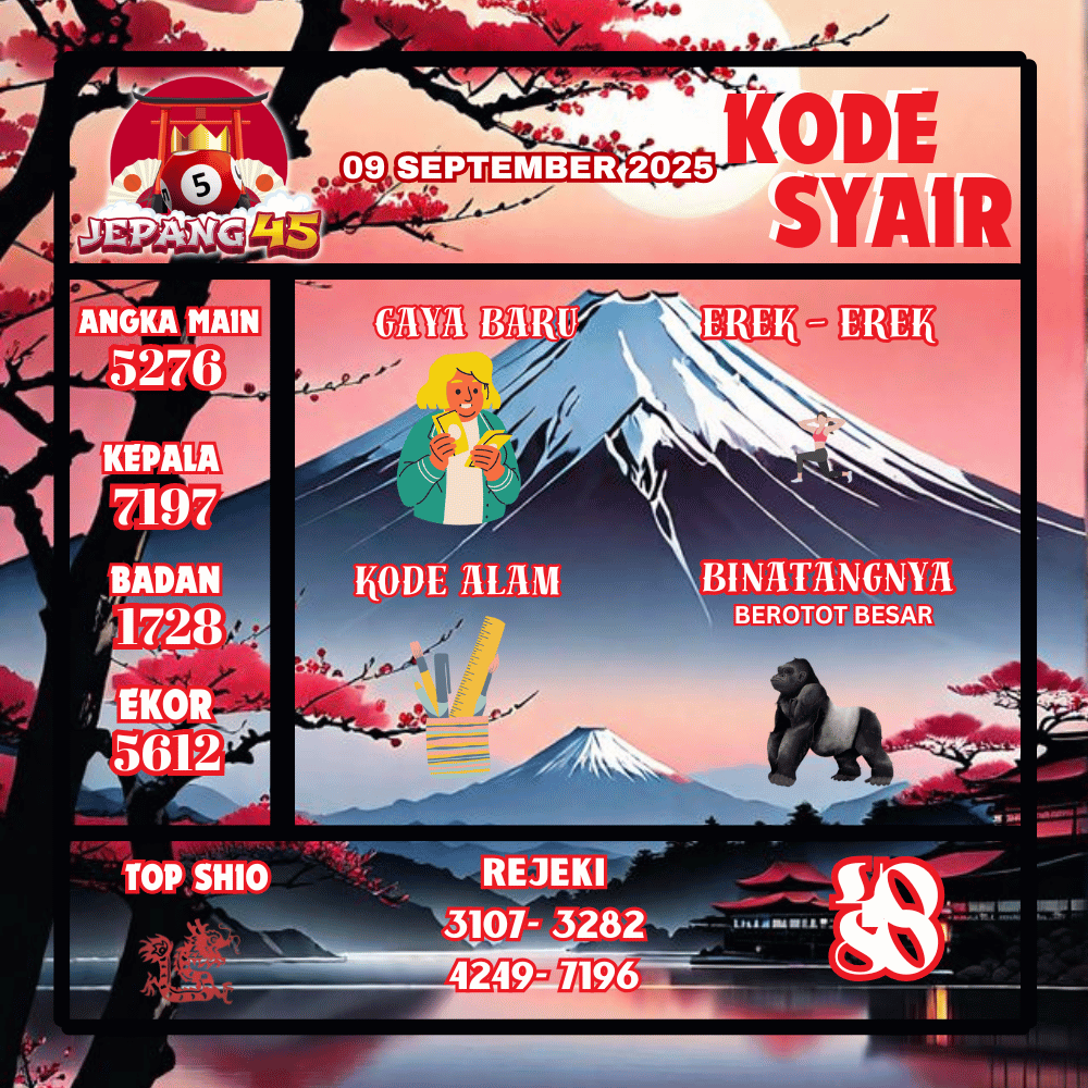 Kode Syair Jepang Pools - September Pools