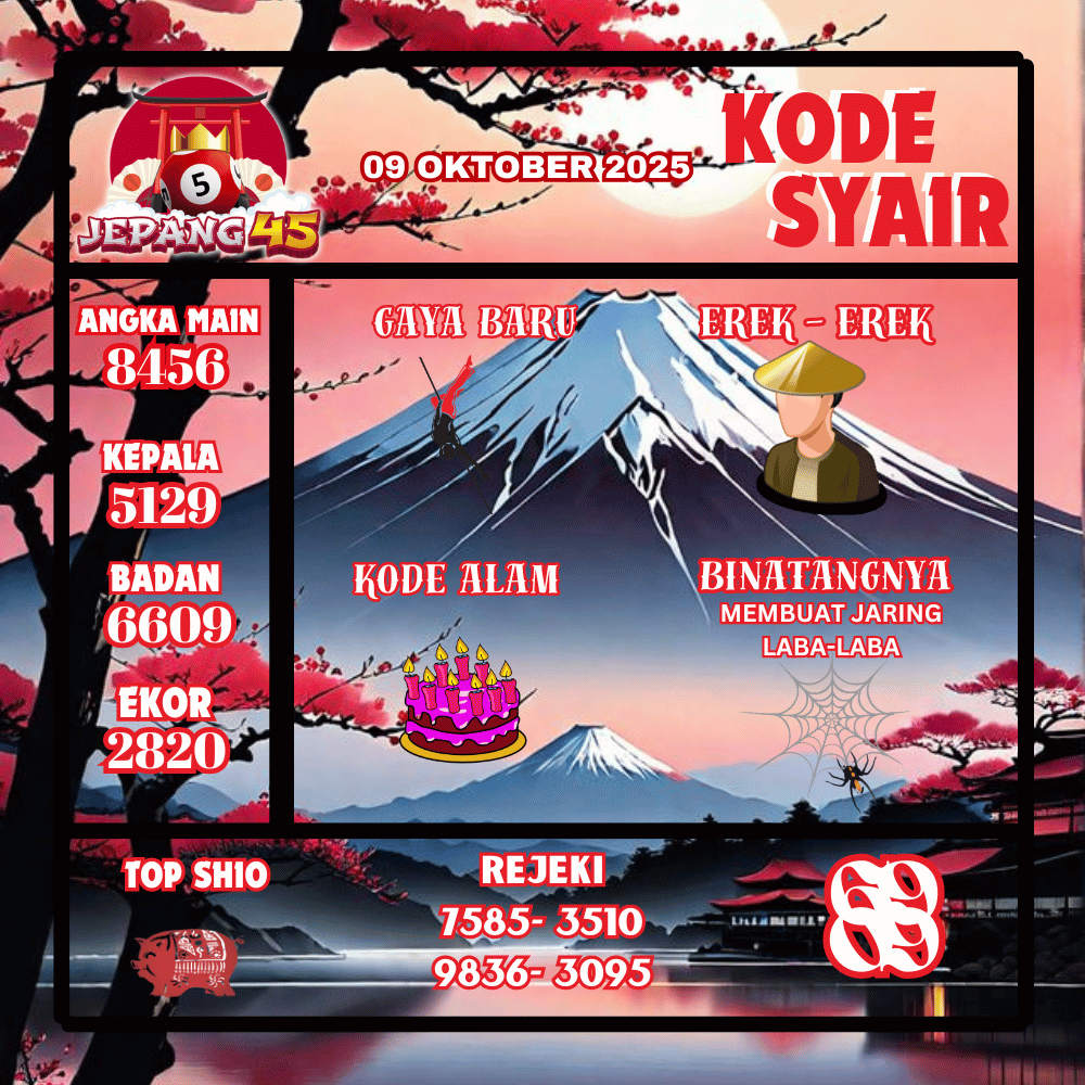Kode Syair Jepang Pools - Oktober Pools