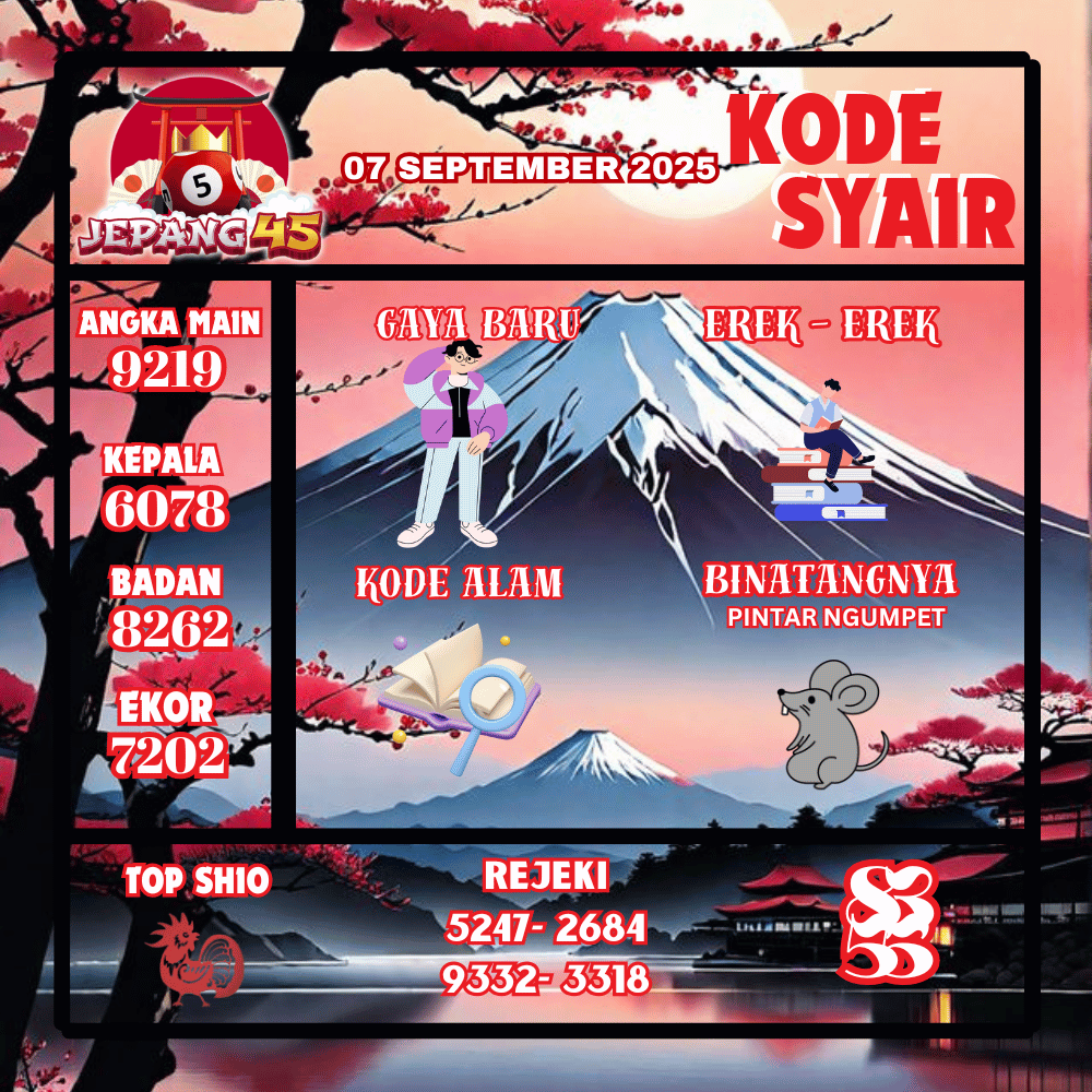 Kode Syair Jepang Pools - September Pools