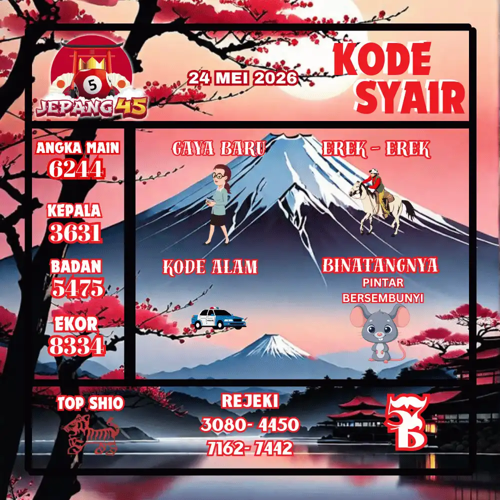 Kode Syair Jepang45  Pools - Mei 2026

