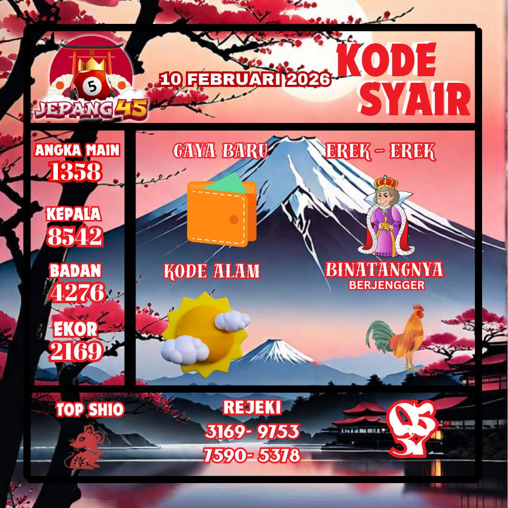 Kode Syair Jepang45 PoolsFebruari 2026